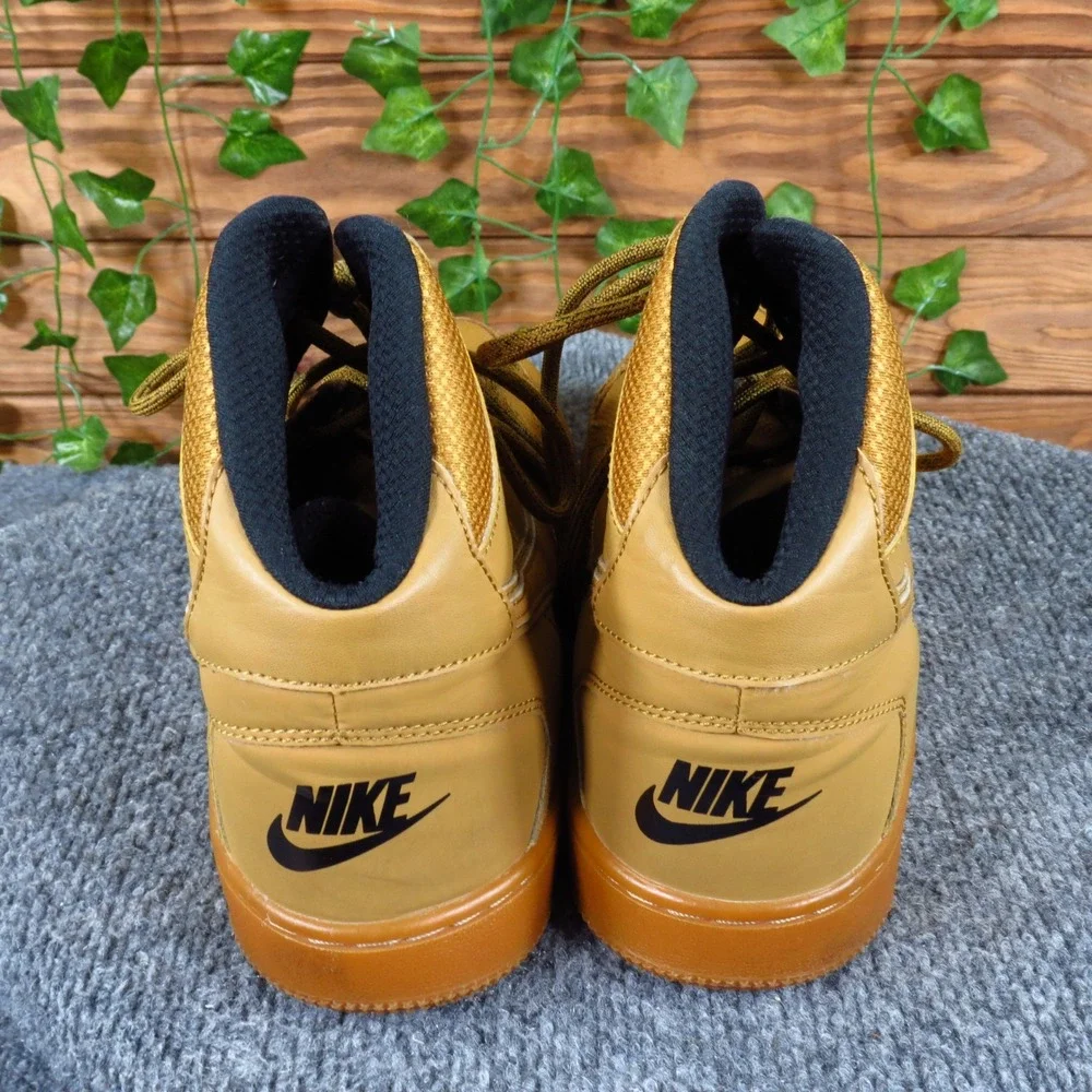 Nike Son of‎ Force Mid Winter Mens Sneakers Size 9.5 Casual Shoes Wheat Gum